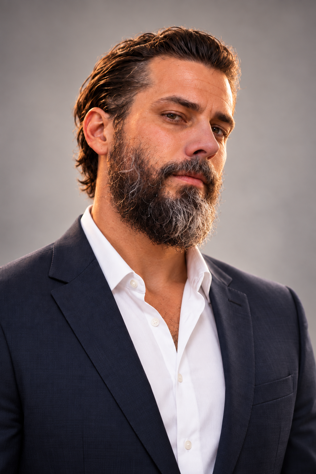 Portrait of Shamir Ajate in a dark blazer and white shirt